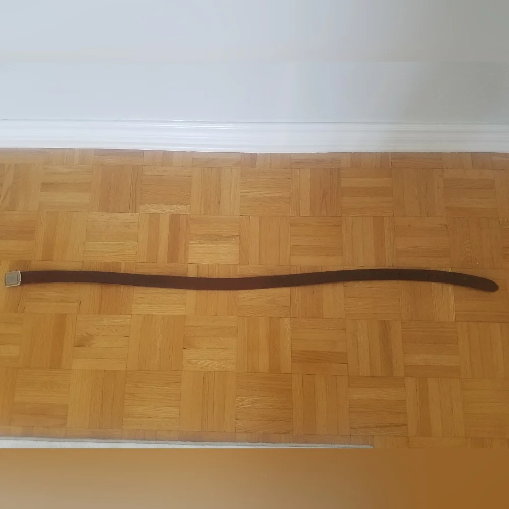 Vintage Cartier Belt Buckle With Original Cartier Mahogany Leather Strap - Picture 12 of 13